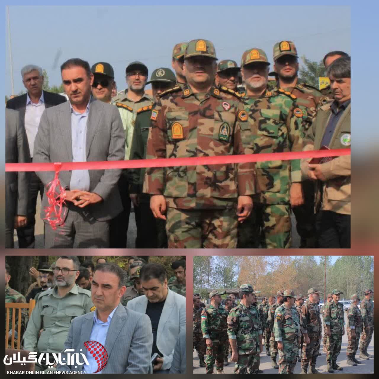 با حضور فرماندار و فرمانده یگان حفاظت سازمان منابع طبیعی کشور:پایگاه عملیاتی سردار شهید حاج محمد ذکریایی غرب گیلان افتتاح شد