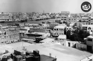عکس/ نمایی از شهر دبی امارات در ۶۶ سال قبل
