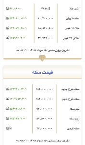قیمت بازگشایی بازار طلا و سکه امروز ۱۵ مردادماه ۱۴۰۵/ طلا به سد روانی نزدیک شد/جدول