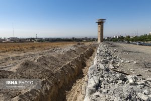 تخریب دیوار زندان رجایی‌شهر / عکس