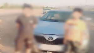 توقیف تویوتا متخلف با راننده ۱۱ ساله در یزد