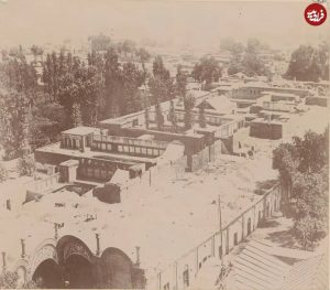 دورنمای تهران و پشت‌بام بازار در دوران قاجار / عکس