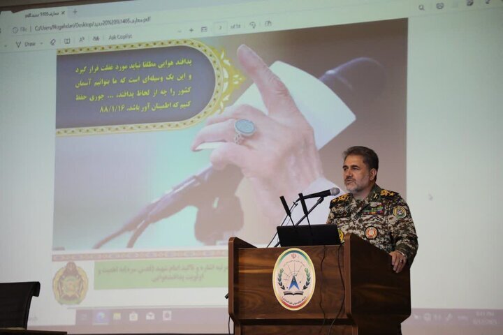 روایت امیر سرتیپ الهامی از مأموریت اصلی پدافند هوایی/ معارف جنگ، بخشی از هویت دفاعی و مؤلفههای قدرت ملت ایران است
