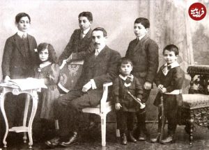 محمد مصدق در زمان تحصیل در نوشاتل سوئیس؛ سال ۱۲۸۹